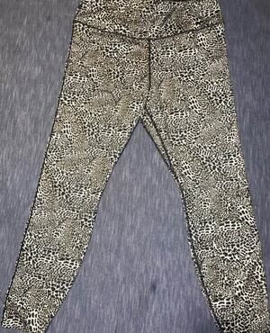 Nike Training One Sculpt Tight Cropped Leggings Leopard Sz XL